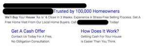 Google ads example